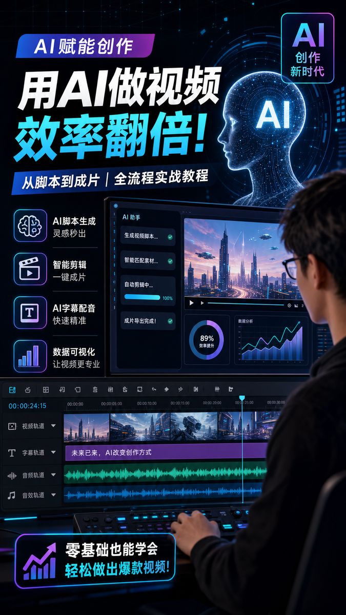 高清动漫传媒-AI视频剪辑教程传媒